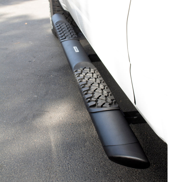 Go Rhino V3418087T V-Series V3 Aluminum Side Steps and Mounting Brackets Kit - Textured Black - Truck Part Superstore