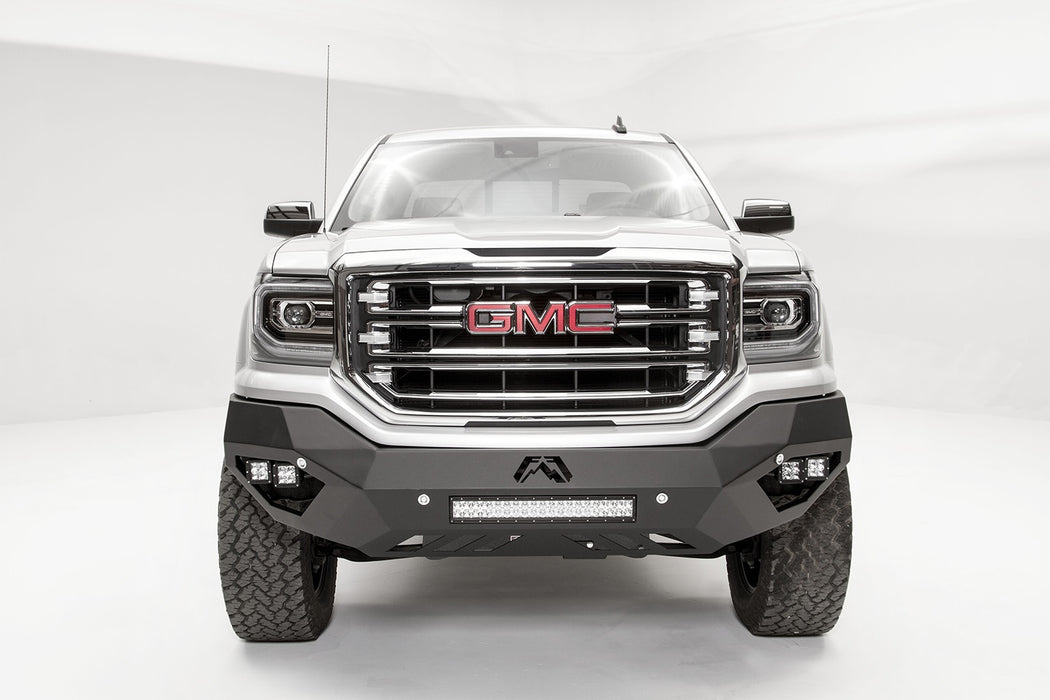 Fab Fours GS16-D3951-1 Vengeance Front Bumper; 2 Stage Black Powder Coated; No Guard; - Truck Part Superstore