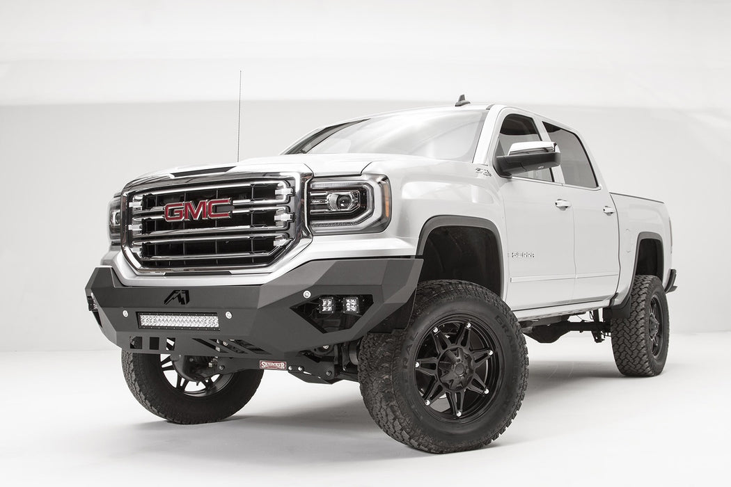 Fab Fours GS16-D3951-1 Vengeance Front Bumper; 2 Stage Black Powder Coated; No Guard; - Truck Part Superstore