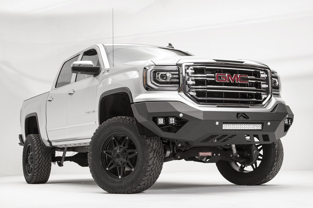 Fab Fours GS16-D3951-1 Vengeance Front Bumper; 2 Stage Black Powder Coated; No Guard; - Truck Part Superstore