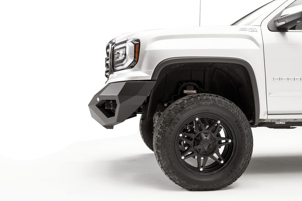 Fab Fours GS16-D3951-1 Vengeance Front Bumper; 2 Stage Black Powder Coated; No Guard; - Truck Part Superstore