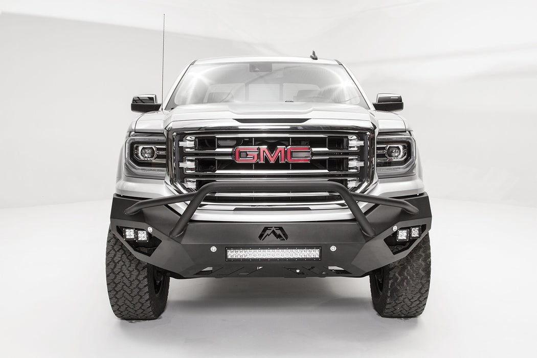 Fab Fours GS16-D3952-1 Vengeance Front Bumper; 2 Stage Black Powder Coated; Pre-Runner Guard; - Truck Part Superstore