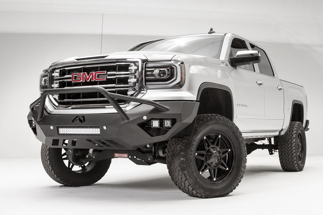 Fab Fours GS16-D3952-1 Vengeance Front Bumper; 2 Stage Black Powder Coated; Pre-Runner Guard; - Truck Part Superstore