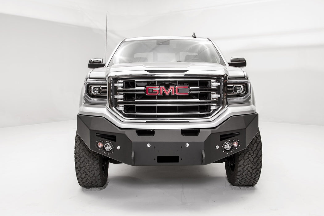 Fab Fours GS16-F3951-B Premium Winch Front Bumper; Uncoated/Paintable; w/No Guard; w/Sensors; [AWSL]; - Truck Part Superstore