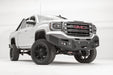 Fab Fours GS16-F3951-1 Premium Winch Front Bumper; 2 Stage Black Powder Coated; w/No Guard; w/Sensors; - Truck Part Superstore