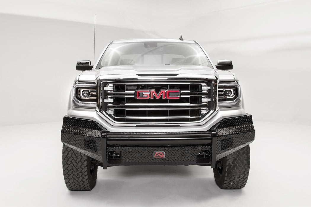 Fab Fours GS16-K3961-1 Black Steel Front Bumper; 2 Stage Black Powder Coated; w/No Guard; - Truck Part Superstore