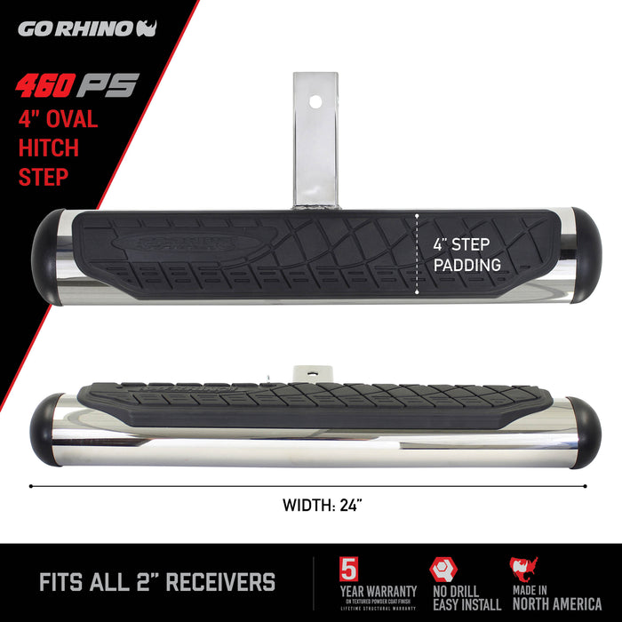 Go Rhino 460PS Receiver Hitch Mounted Step - Truck Part Superstore