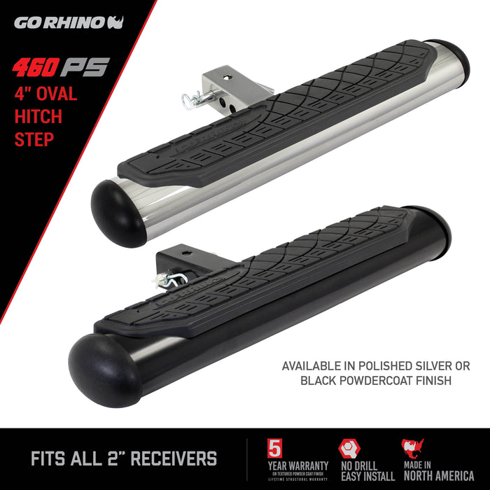 Go Rhino 460PS Receiver Hitch Mounted Step - Truck Part Superstore