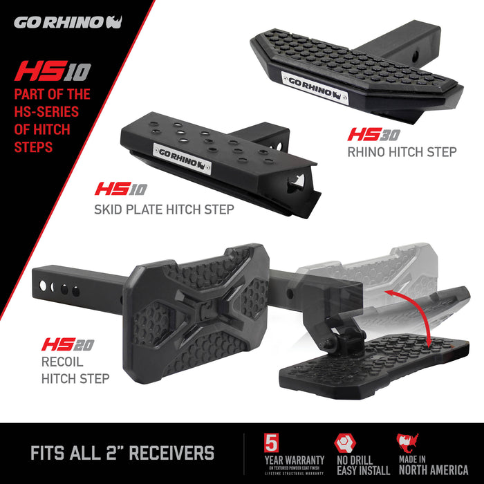 Go Rhino HS1012T Receiver Hitch Mounted Step - Truck Part Superstore