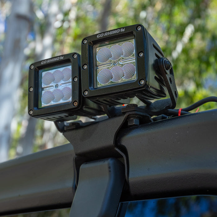 Go Rhino 751004 Go Rhino Classic LED Lighting - Set of Four 3" LED Cube Lights - Truck Part Superstore