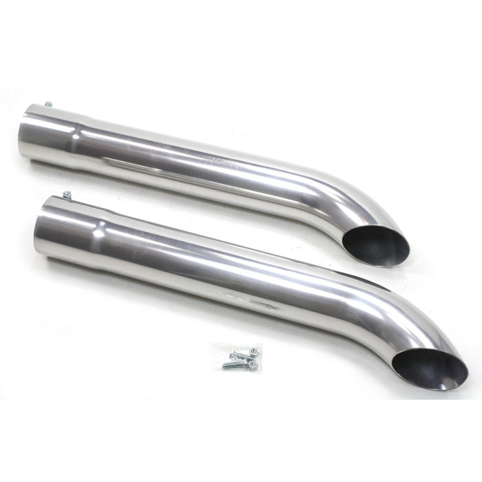Patriot Exhaust H3819-1 Patriot Exhaust H3820 Side Tubes26" Turnout Chrome. - Truck Part Superstore