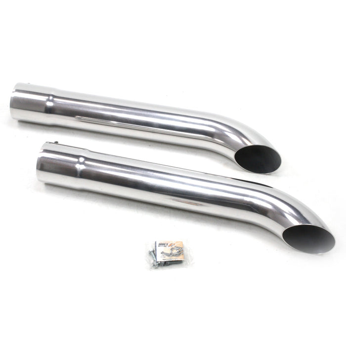 Patriot Exhaust H3821-1 Patriot Exhaust H3821-B Side Tubes 26" Turnout Muffler Hi-Temp Black Coating. - Truck Part Superstore