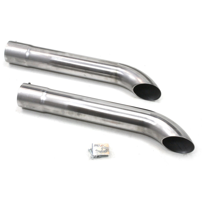 Patriot Exhaust H3821 Patriot Exhaust H3821-1 Side Tubes 26" Turnout Muffler Metallic Ceramic Coating. - Truck Part Superstore