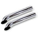 Patriot Exhaust H3822 Patriot Exhaust H3824 Side Tube Turnout Muffler with Shield Chrome. - Truck Part Superstore