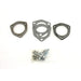 Patriot Exhaust H7253 Patriot Exhaust H7254 3-bolt 2 1/2" diameter Collector Flange Kits. - Truck Part Superstore