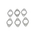 Patriot Exhaust H7557 Patriot Exhaust Ford Flathead Header Gaskets 1 3/4" Primaries Round Port. - Truck Part Superstore