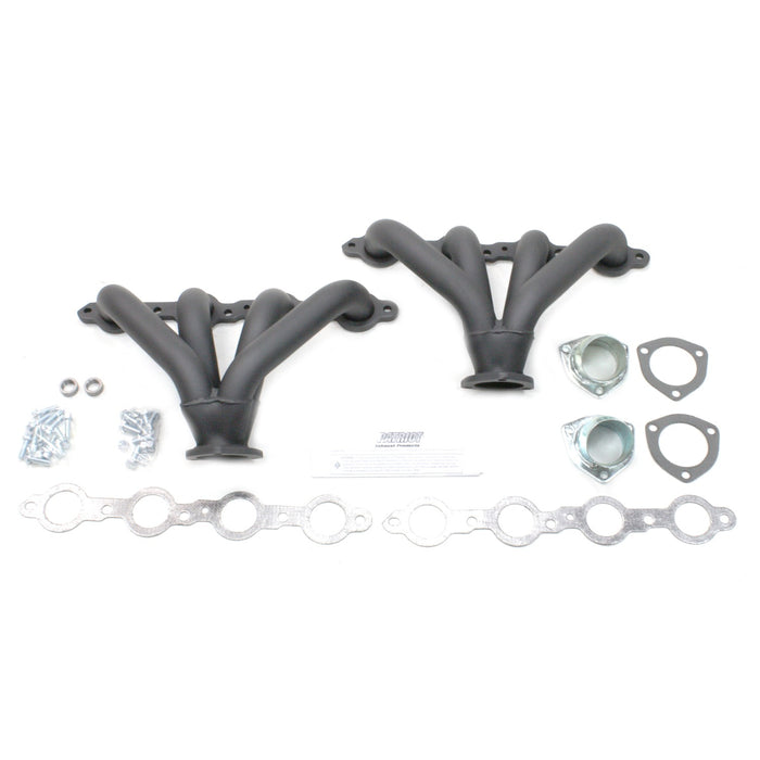Patriot Exhaust H8006-B Header Str Rod Univ LS1 Blk - Truck Part Superstore