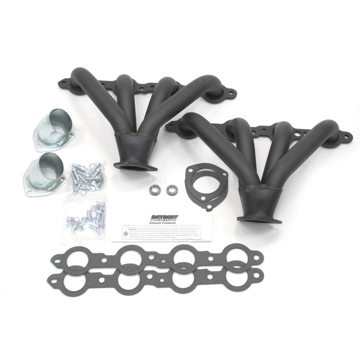 Patriot Exhaust H8014-B Header Str Rod Univ LS1 Blk - Truck Part Superstore