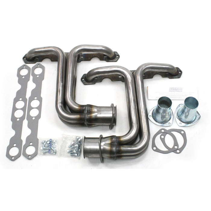 Patriot Exhaust H8017 Header Str Rod Ford SBC 28-34 - Truck Part Superstore