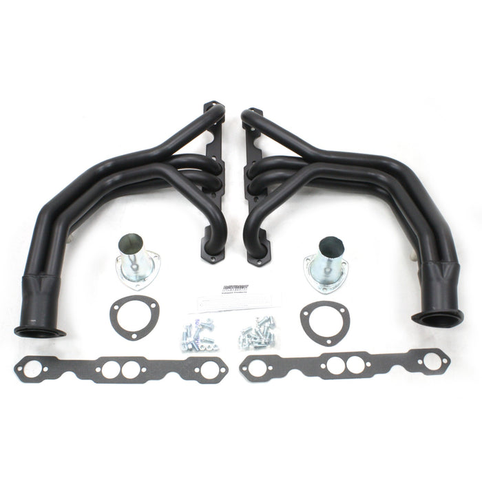Patriot Exhaust H8018-B Header Str Rod Ford SBC 28-48 Blk - Truck Part Superstore