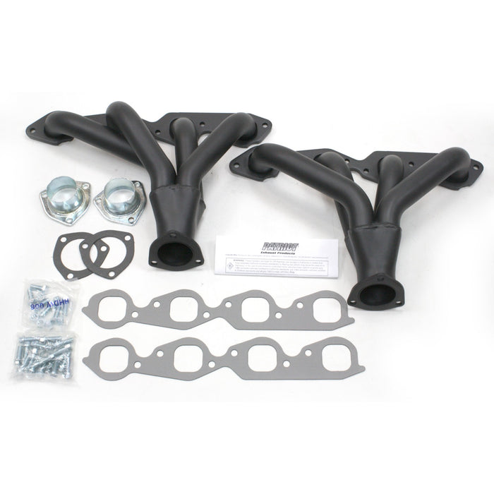 Patriot Exhaust H8029-B Header Str Rod Univ BBC Blk - Truck Part Superstore