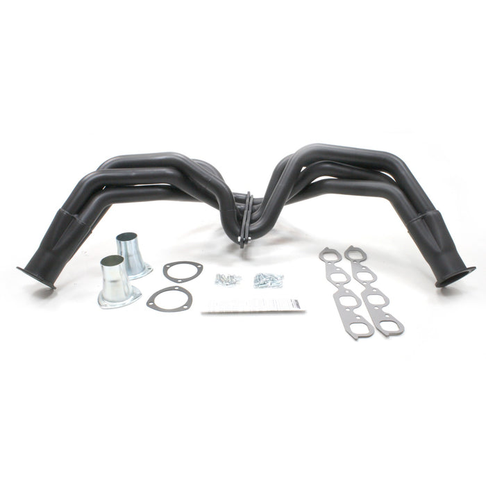 Patriot Exhaust H8035-B Header Chev Pass BBC 55-57 Blk - Truck Part Superstore
