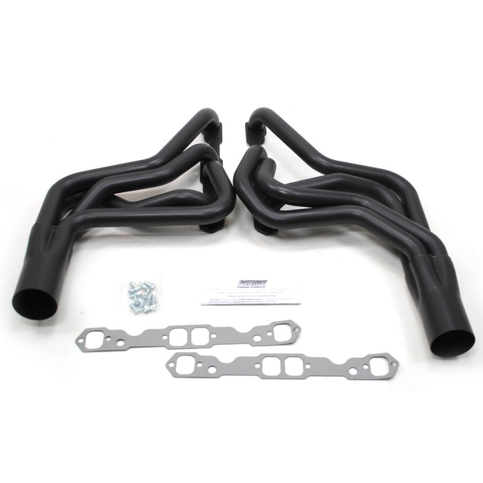 Patriot Exhaust H8038-B Header Chev St Stk SBC 78-86 Blk - Truck Part Superstore