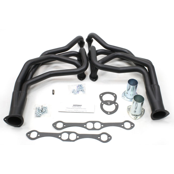 Patriot Exhaust H8048-B Header Chev Trk SBC 67-87 Blk - Truck Part Superstore