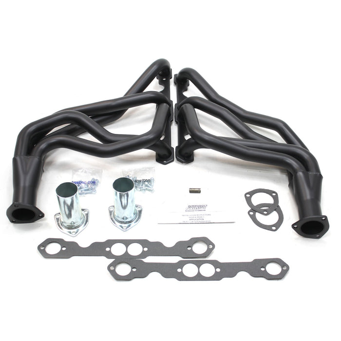 Patriot Exhaust H8049-B Header Chev Trk SBC 67-87 Blk - Truck Part Superstore