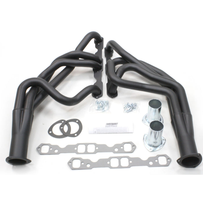Patriot Exhaust H8050-B Header Chev Pass SBC 55-57 Blk - Truck Part Superstore