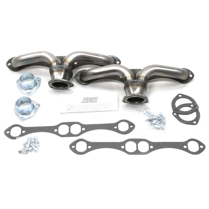 Patriot Exhaust H8052 Header Str Rod Univ SBC - Truck Part Superstore
