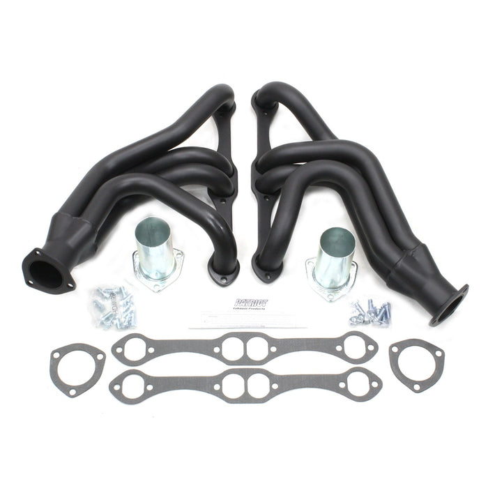 Patriot Exhaust H8055-B Header Chev Pass SBC 55-57 Blk - Truck Part Superstore