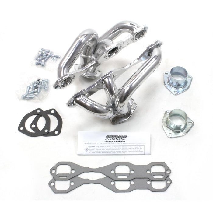 Patriot Exhaust H8067-1 Header Str Rod Univ Chev V6 Ctd - Truck Part Superstore