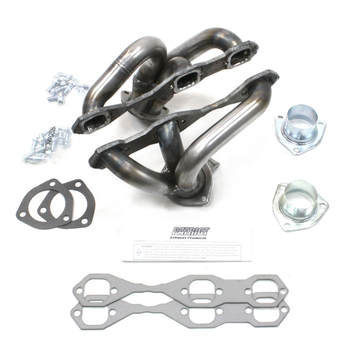 Patriot Exhaust H8067 Header Str Rod Univ Chev V6 - Truck Part Superstore