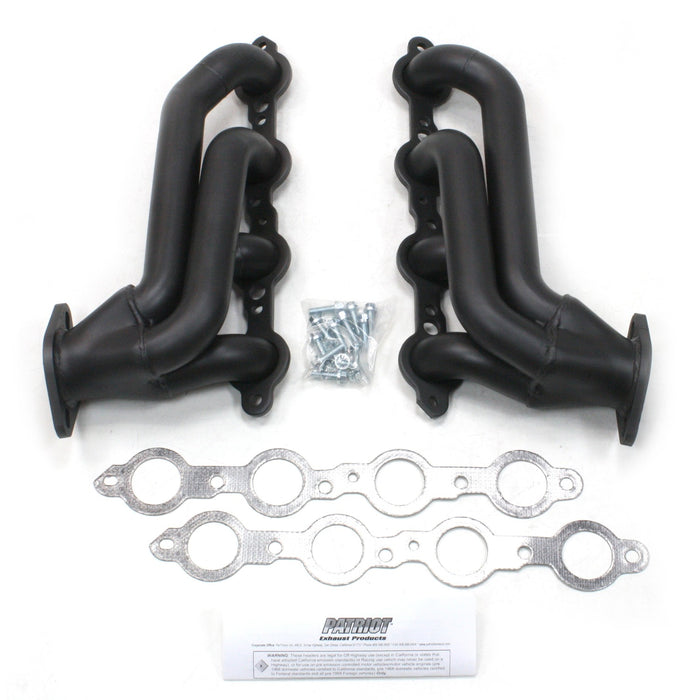 Patriot Exhaust H8080-B Header GM E-Rod LS Blk - Truck Part Superstore