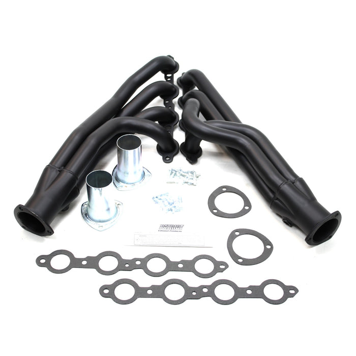 Patriot Exhaust H8087-B Header Chev C10 LS1/6 73-87 Blk - Truck Part Superstore
