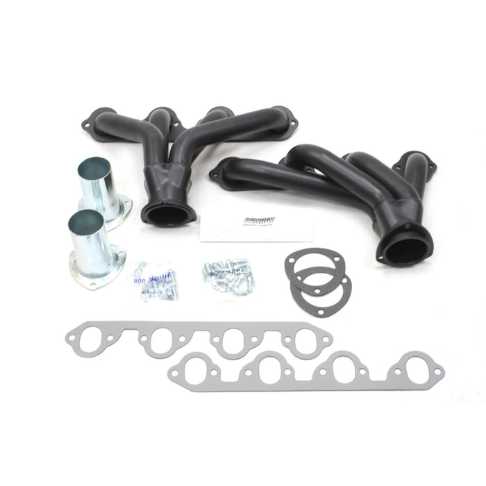 Patriot Exhaust H8437-B Header Str Rod Univ 460 Blk - Truck Part Superstore