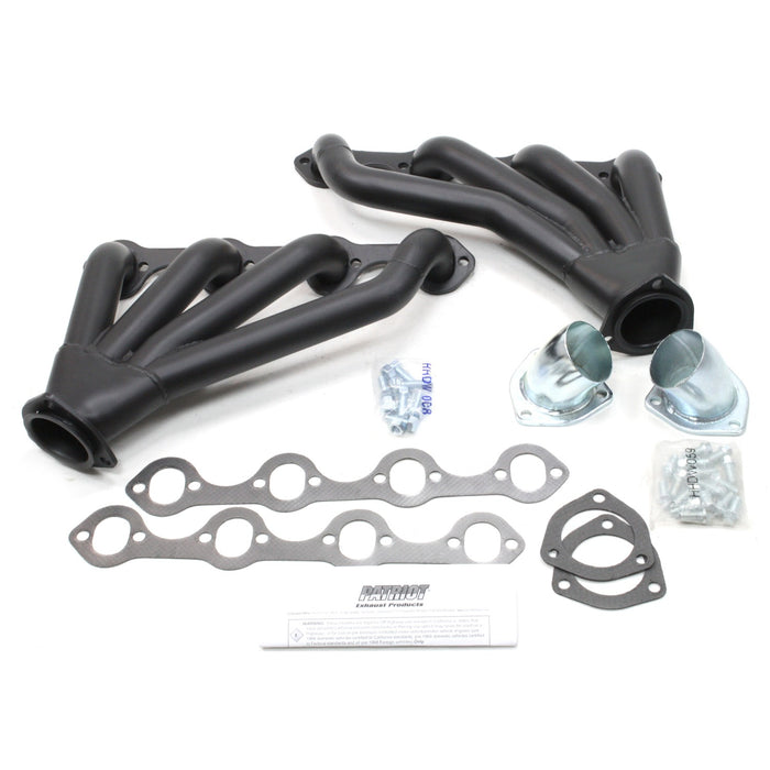 Patriot Exhaust H8482-B Header Str Rod SBF Blk - Truck Part Superstore