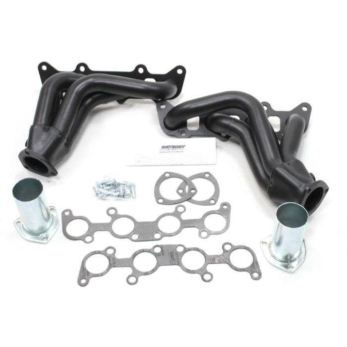 Patriot Exhaust H8483-B Header Str Rod 5.0 Coyote Blk - Truck Part Superstore