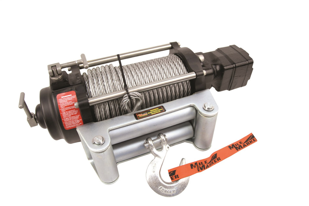 Mile Marker 70-50080C 9000 LB Hydraulic Winch 14 C.I. Hydraulic Motor w/Roller Fairlead 100 Foot Cable H9000 Mile Marker - Truck Part Superstore