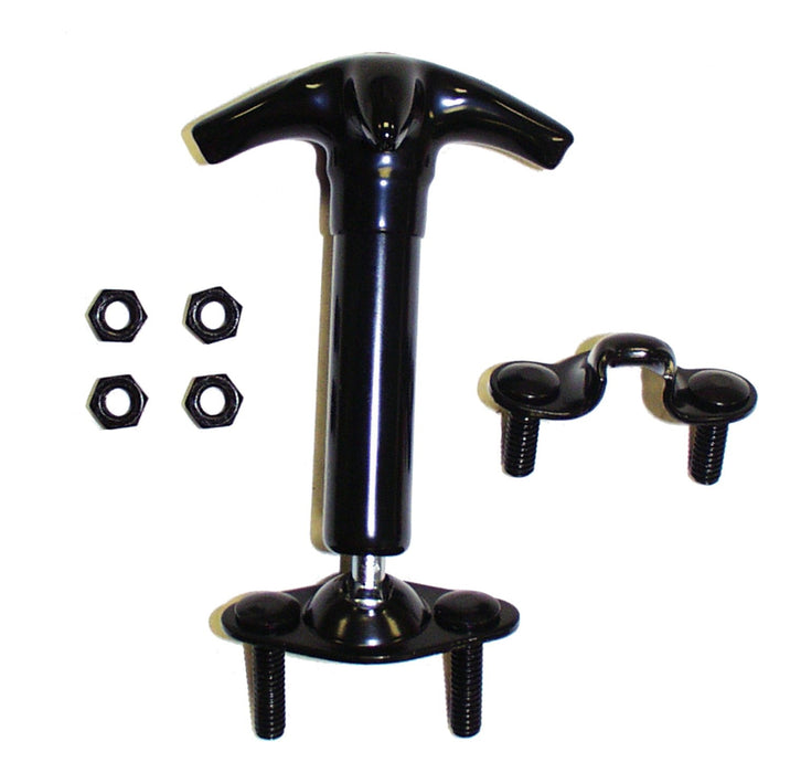 Crown Automotive Jeep Replacement HC4 Hood Catch Kit; Black; Rubber Coated; - Truck Part Superstore