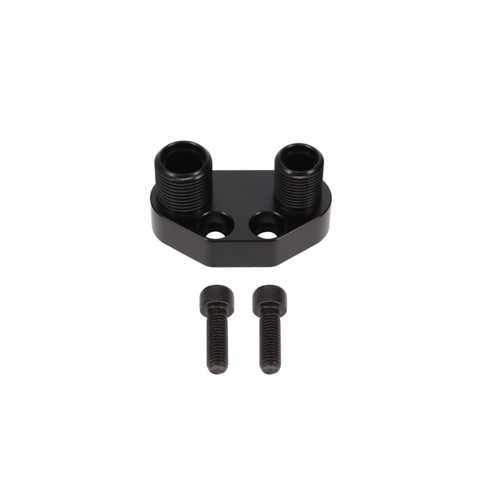 Top Street Performance HC5100BK A/C Compressor  Manifold; Sanden SD-7 Style; Black Straight - Truck Part Superstore