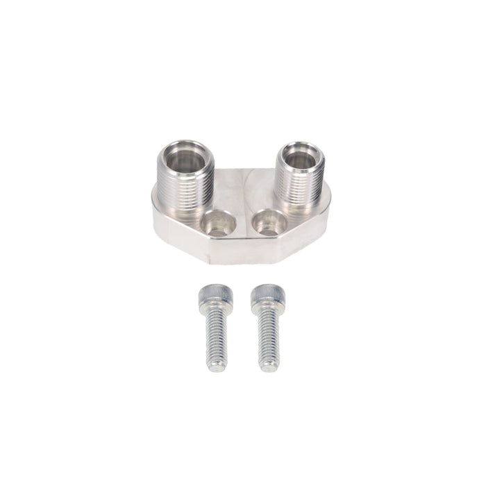 Top Street Performance HC5100P A/C Compressor  Manifold; Sanden SD-7 Style; Polished Straight - Truck Part Superstore