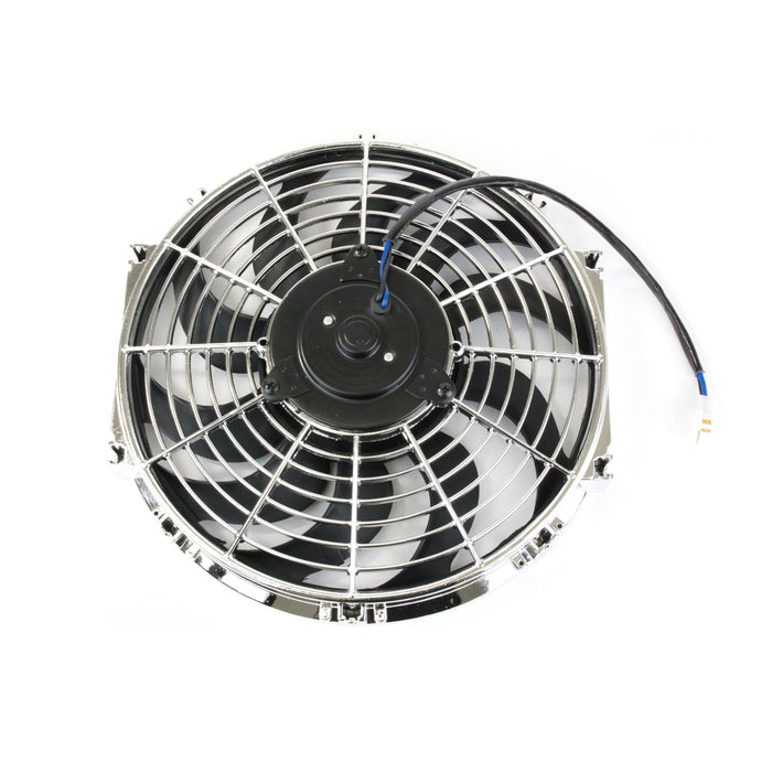 Top Street Performance HC6103C Universal Radiator Fan; S-Blade; 12" Chrome - Truck Part Superstore