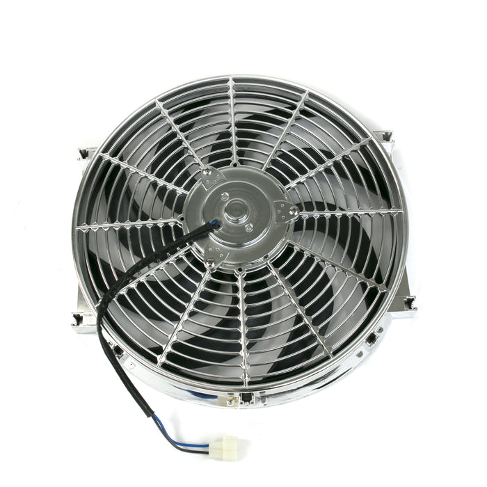 Top Street Performance HC6104C Universal Radiator Fan; S-Blade; 14" Chrome - Truck Part Superstore