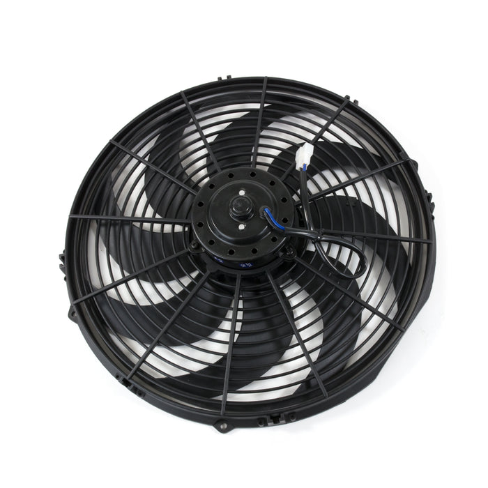 Top Street Performance HC7105 Pro Series Universal Radiator Fan; S-Blade; 16" Black - Truck Part Superstore