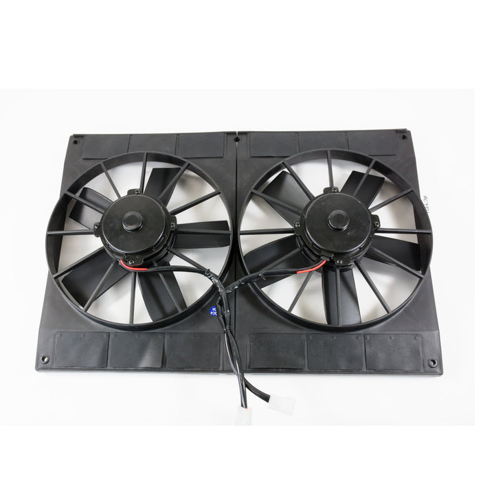 Top Street Performance HC7106 Universal Dual Straight-Blade 11" Cooling Fan Assembly - Truck Part Superstore