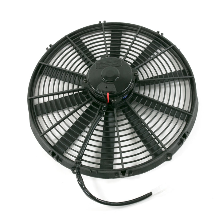 Top Street Performance HC7216 Pro Flow Universal Straight-Blade 16" Black Cooling Fan - Truck Part Superstore