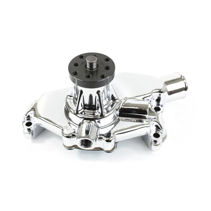 Top Street Performance HC8008C Mechanical Water Pump; Aluminum; Chrome; Corvette & SB Circle Track - Truck Part Superstore