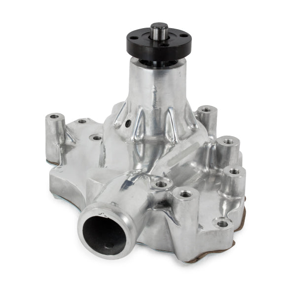 Top Street Performance HC8050P Mechanical Water Pump; Aluminum; Polished; SBF (289; 302; 351W) D/S Inlet - Truck Part Superstore